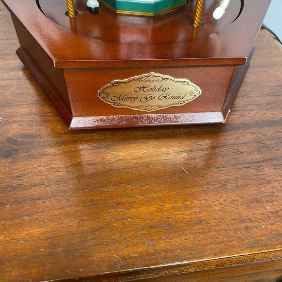 Mr. Christmas Gold Label Millennium Holiday Merry Go Round Musical Carousel - Picture 10 of 12